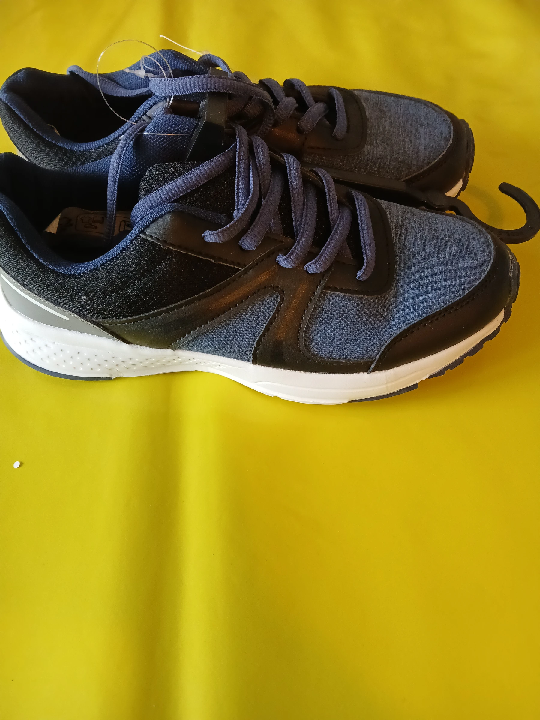 lace-up shoes girl or boy dark blue tissaia 35 – photo 4